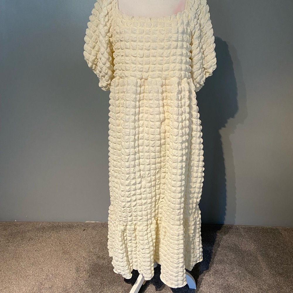 Simply Southern Ivory Textured Maxi Dress